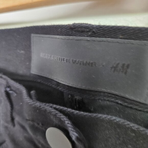 NWOT Alexander Wang x H&M Skinny Jeans Sz 8 Black Stretch - Picture 6 of 10